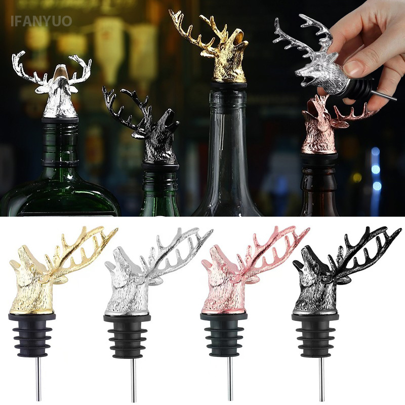 Zinc Alloy Deer Head Wine Pour - đánh giá và giá Head Racket Boom