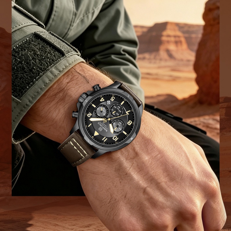NAVIFORCE Male Stylish Chronog - đánh giá và giá Outdoor Sport Smart Watch