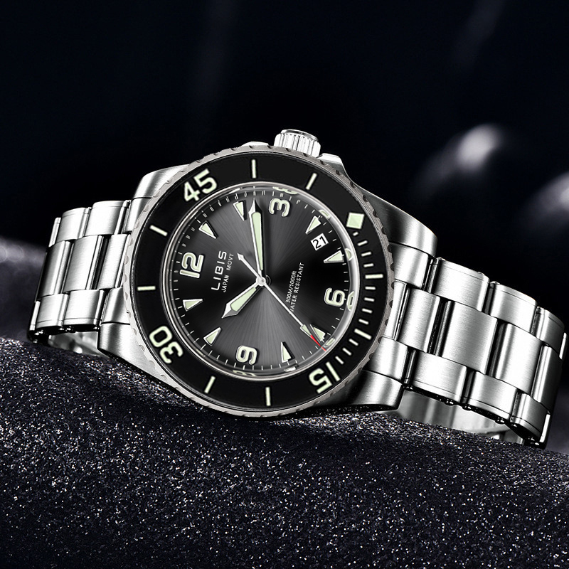Men's Classic Black Disc Quart - đánh giá và giá Outdoor Sport Smart Watch