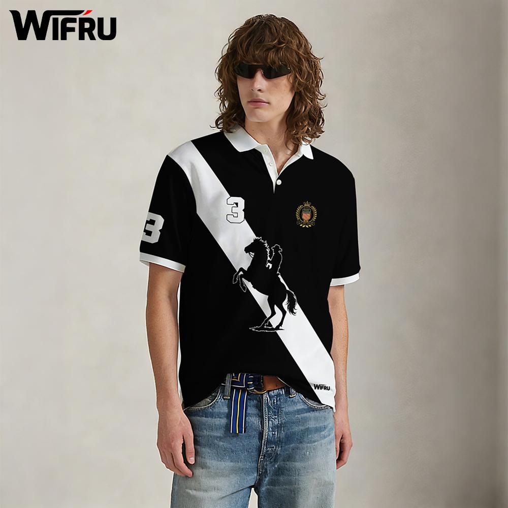 New Black And White Stripe Pol - đánh giá và giá Polo Shirt Equestrian