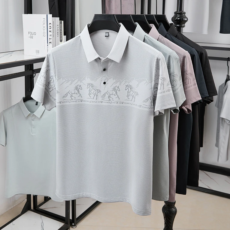 Male half chest equestrian pri - đánh giá và giá Polo Shirt Equestrian