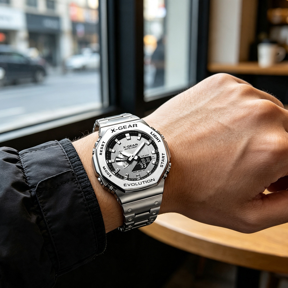X-GEAR Dual Display Digital Sp - đánh giá và giá Outdoor Sport Smart Watch