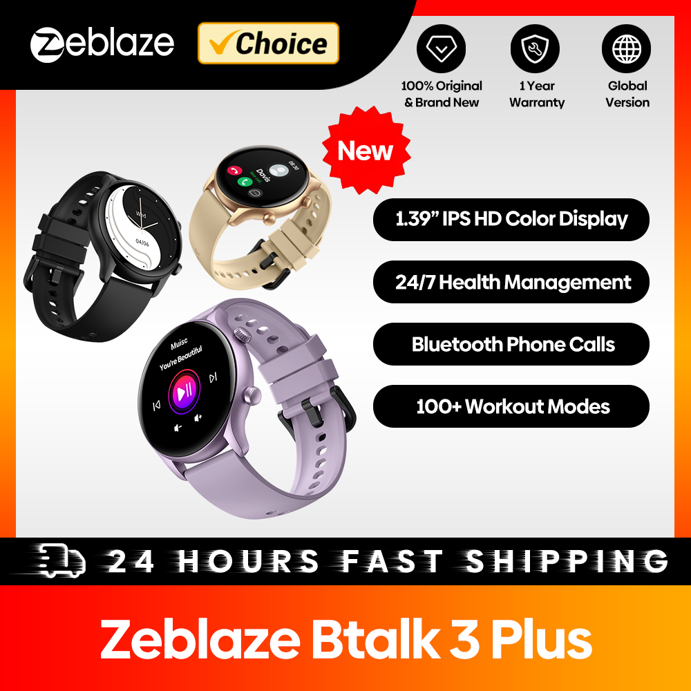 New Zeblaze Btalk 3 Plus Voice - đánh giá và giá Outdoor Sport Smart Watch