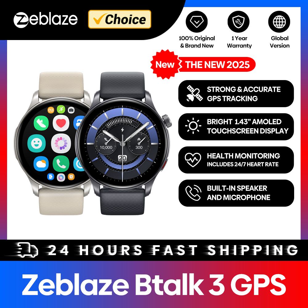 New Zeblaze Btalk 3 GPS Smartw - đánh giá và giá Outdoor Sport Smart Watch