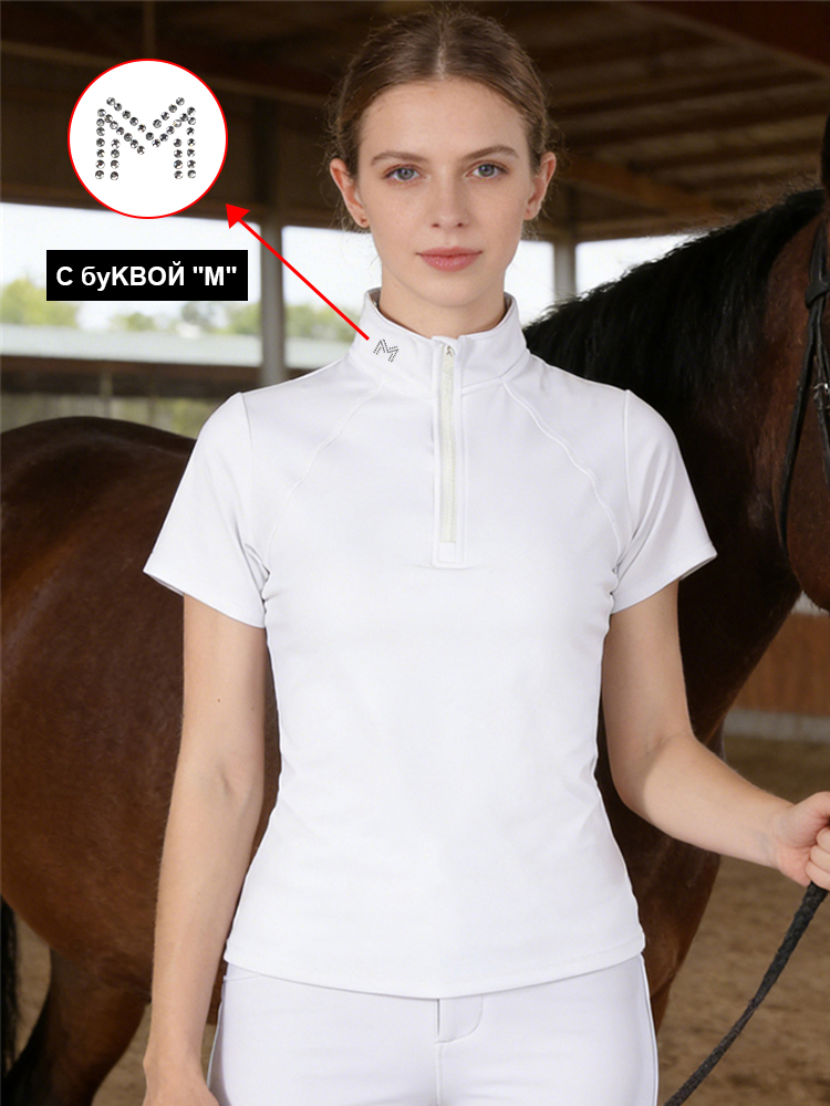M Logo Horse Riding Short Slee - đánh giá và giá Polo Shirt Equestrian