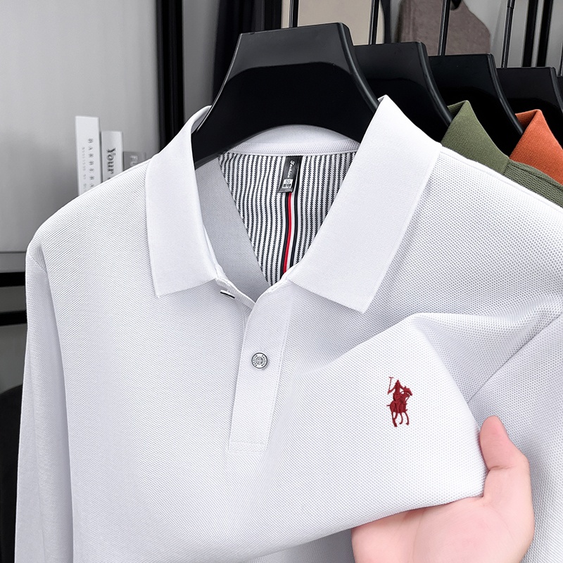 Autumn new men clothing brand  - đánh giá và giá Polo Shirt Equestrian
